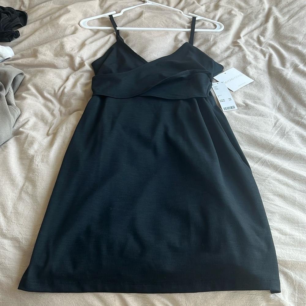 Beyond Yoga black spandex mini dress